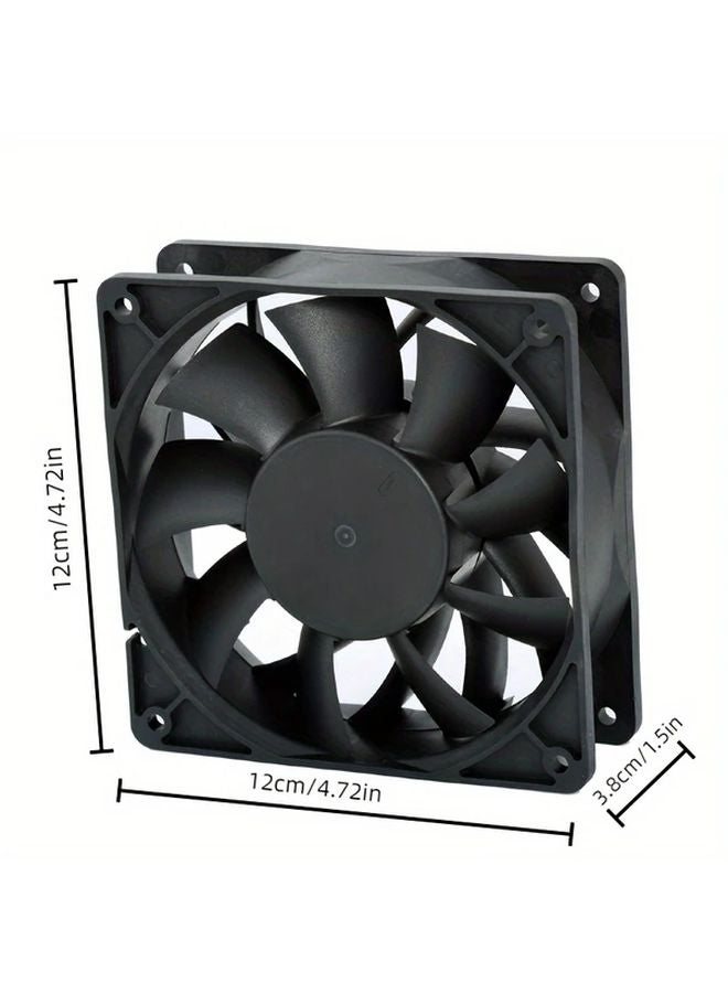 BU12038 24V Brushless Motor High Performance DC Cooling Fan With Booster For Electronics Equipment Power Supply - Image 3