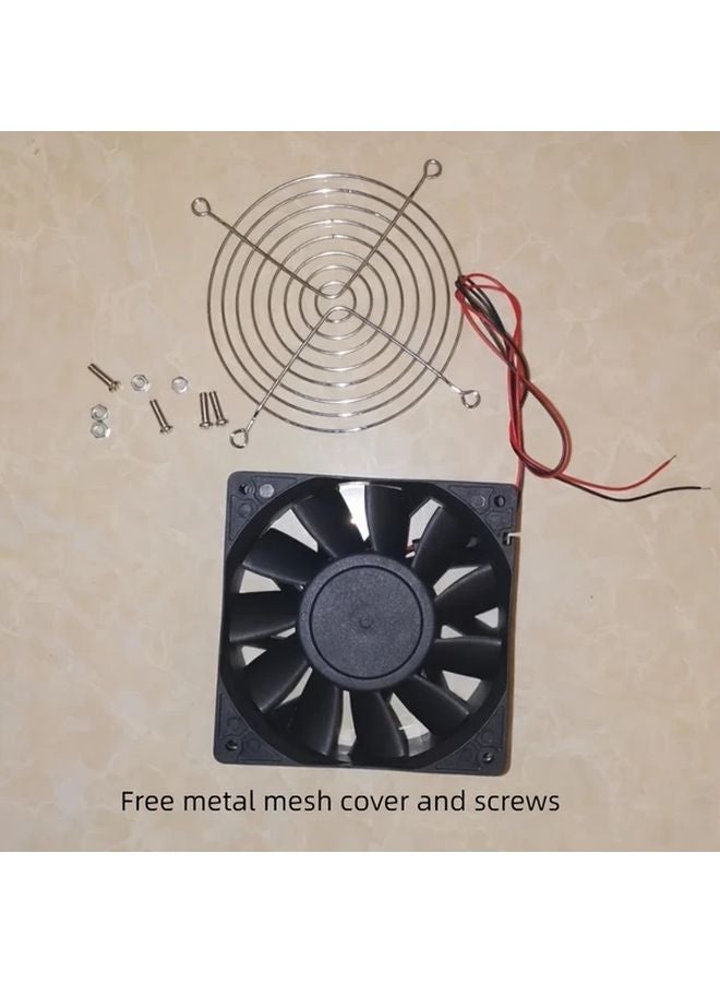 BU12038 24V Brushless Motor High Performance DC Cooling Fan With Booster For Electronics Equipment Power Supply - Image 1