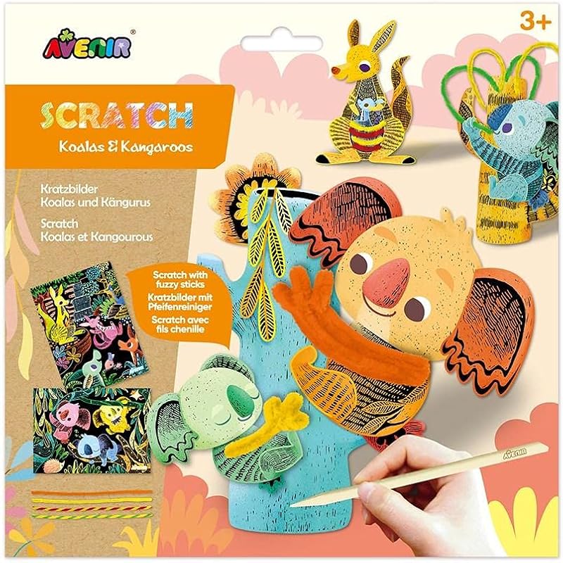 Scratch with Fuzzy Sticks-Koala & Kangaroos