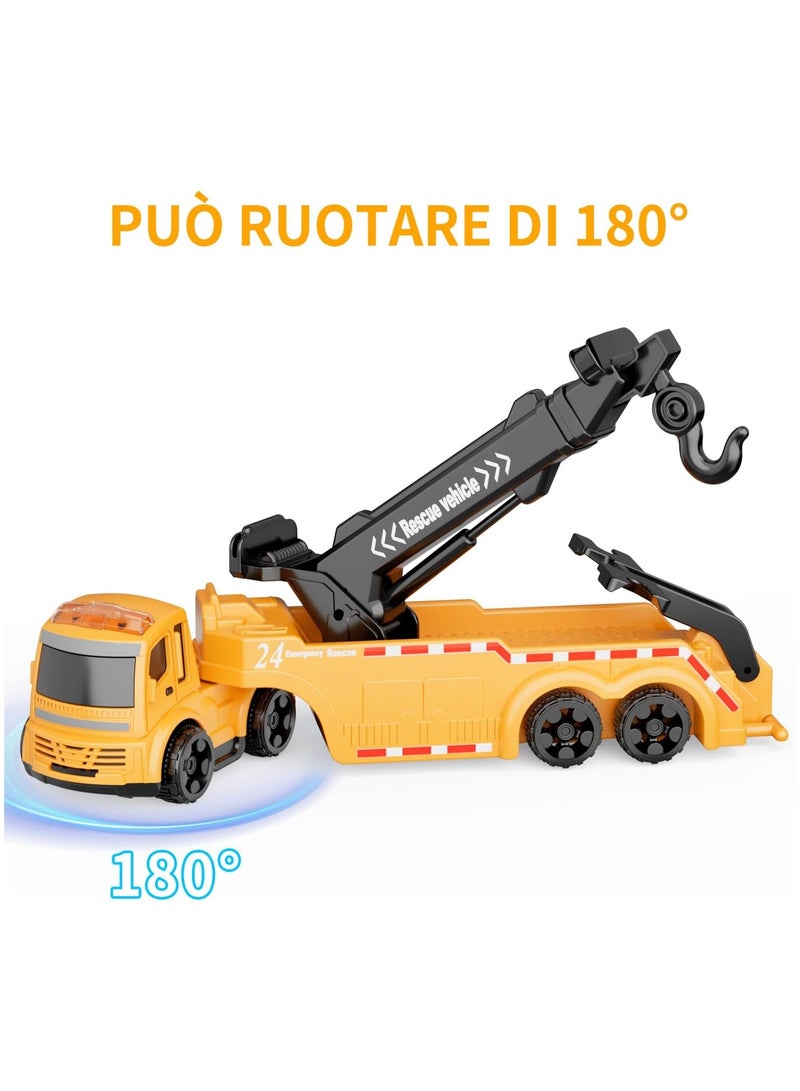 Toy Box Road Construction Rotating Crane With City Truck Model For Kids Play  - Image 4