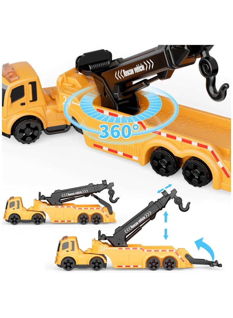 Toy Box Road Construction Rotating Crane With City Truck Model For Kids Play  - Image 3