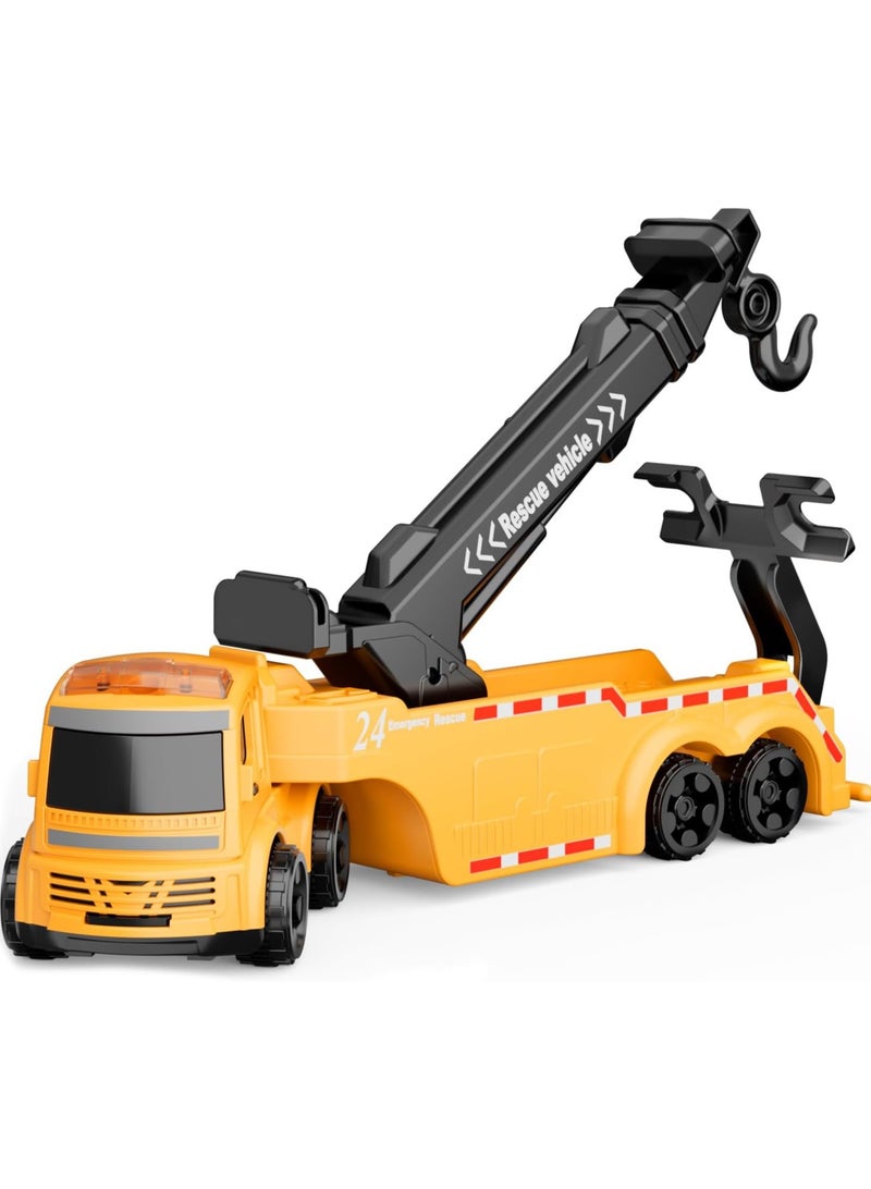Toy Box Road Construction Rotating Crane With City Truck Model For Kids Play  - Image 1