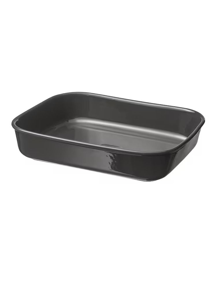 Oven dish, rectangular/dark grey33x26 cm - Image 1