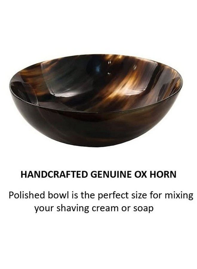 Parker Safety Razor - Genuine Ox Horn Palm Lathering Shave Bowl - Image 1