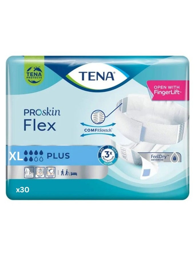 Tena Extra Large Incontinence Adult Diapers, 1 Pack Of 30 Protectors  - Image 1
