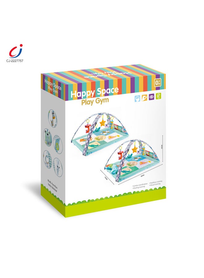 CJ New Baby Multi-functional Early Education Game Blanket Mat Fitness Rack Foot Piano Educational Toys - Image 5