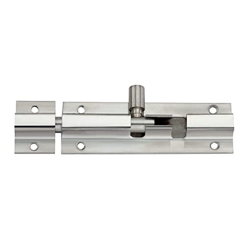 SARDAR Jewel 5 Black Silver Iron Bathroom Door Handle Set With Keyless Baby Latch-Tower Bolt/Push To Close Latch, Pull Handle - Image 5