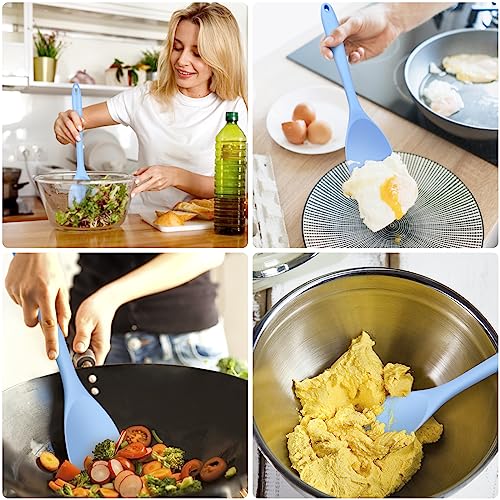 Armrouns Silicone Spatula Spoon 2-Pack, Rubber Spoonula set Heat Resistant, Seamless Non-Stick Scrapers for Baking Mixing. - Image 4