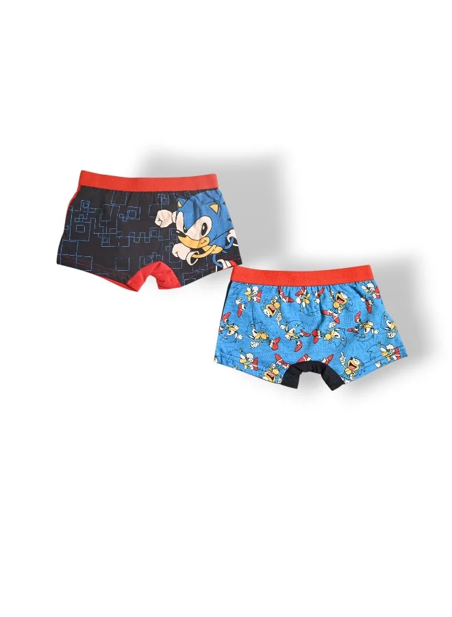 SONIC SONIC 2PCS BOYS BOXER , 65%polyester,35%cotton