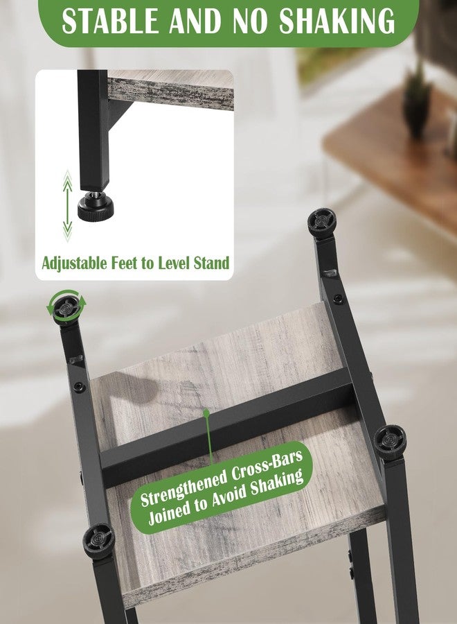 Dipion Extra Tall Plant Stand Indoor,40 Inch Plant Stands,2 Tier Metal Plant Stand with Heavy Duty Wood,Greige and Black - Image 3