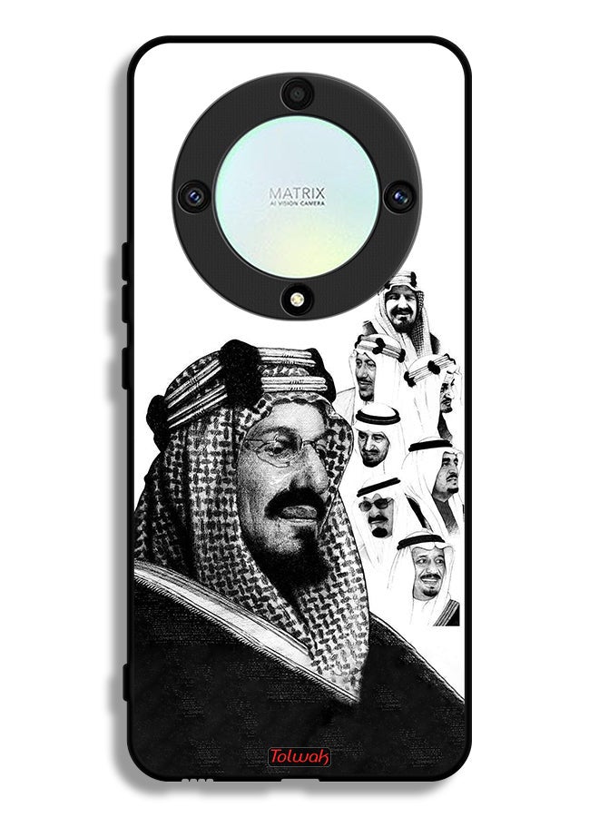 Tolwak Honor X9a Protective Case Cover Kings Of Saudi Arabia BW Poster Art - Image 1