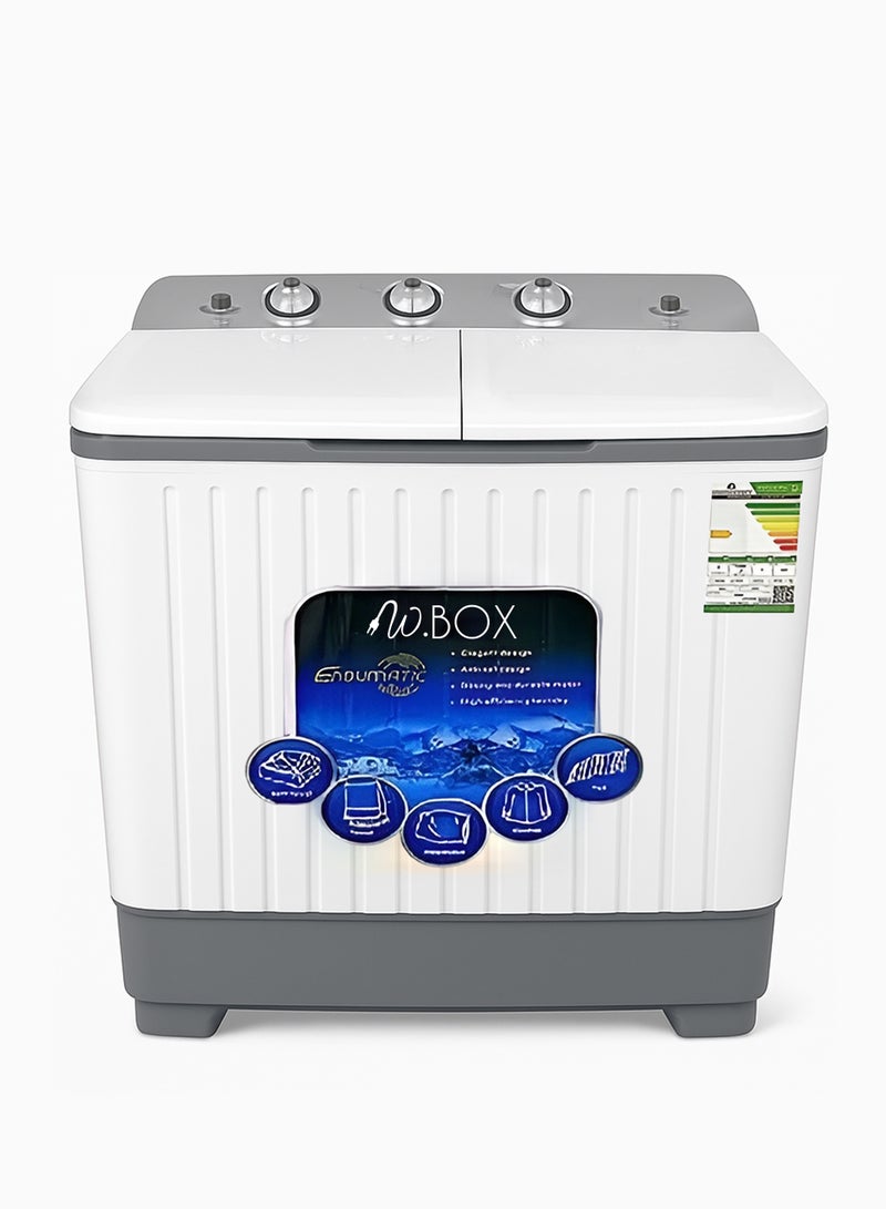 دبليو بوكس غسالة حوضين - 7 كجم - تعبئة علوية - أبيض - WB9010L - Image 2