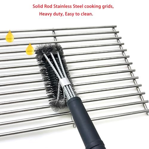 Direct store DS112 Solid Stainless Steel Cooking grids 2PK Replacement for Weber Spirit 200 Series and Genesis Silver A, Spirit E210, Spirit 500 (Side-Mounted Control) 7521 7523 9855, 15 x 11 1/4 Inch - Image 5