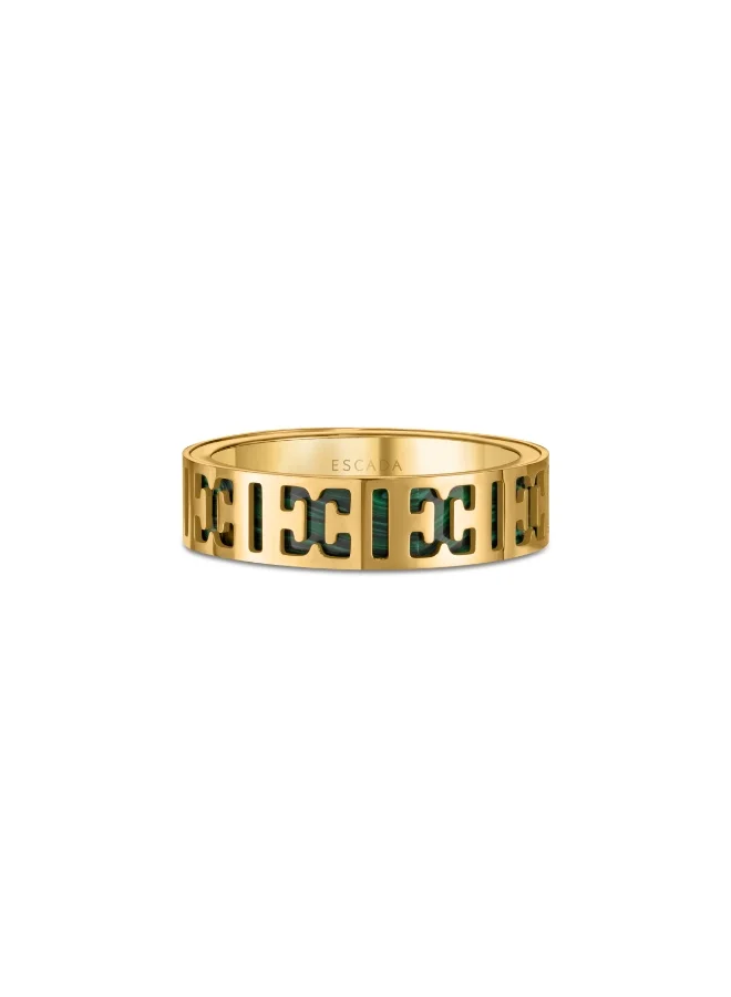 ESCADA Linda Gold And Green Ring For Women 52