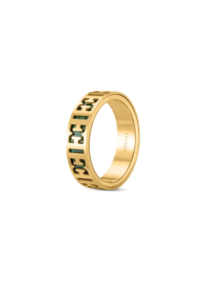 ESCADA Linda Gold And Green Ring For Women 52