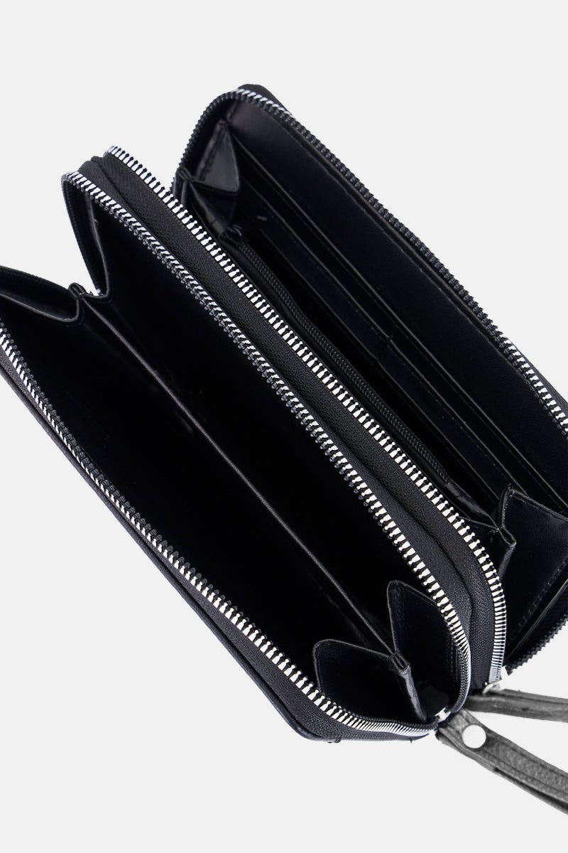 WHITE MOUNTAIN Women Brand Logo Wallet, Black  - Image 3