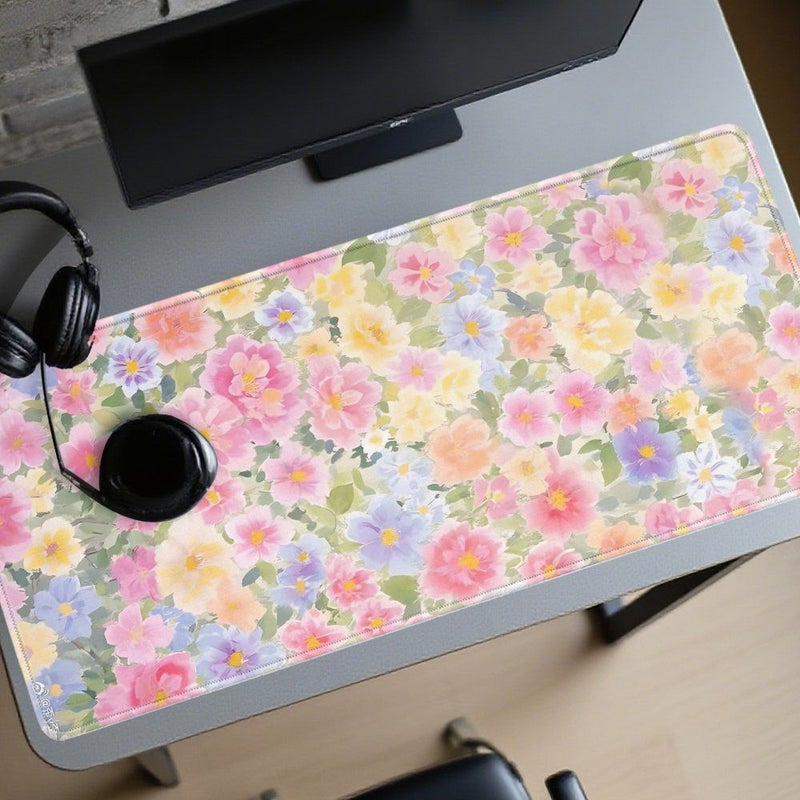 Super Large XXL 2D Flat Gaming Mouse Mat 40x90cm Colorful Flowers Design for Desktop Office and Home Use Gift for Men Women - Image 5
