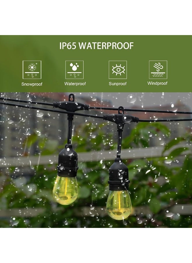 Generic IPStank Solar String Lights with Remote Control, 50FT Dimmable Outdoor String Lights Waterproof, Patio Lights Solar Powered for Garden Backyard Camping Party  - Image 5