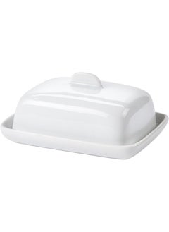 DIFUZED Ceramic Serving Bowl with Lid for One Serving of Butter, Round or Square Square 