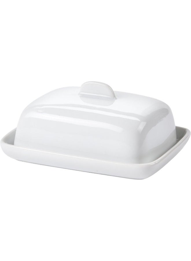 DIFUZED - Ceramic Serving Bowl with Lid for One Serving of Butter, Round or Square Square - Image 1