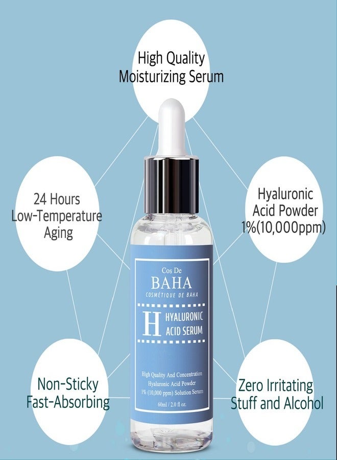 Cos De BAHA Cos De BAHA H, Hyaluronic Acid Serum, 2 fl oz (60 ml)  - Image 3