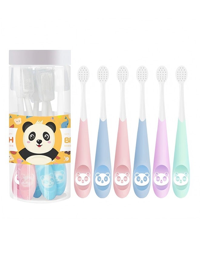 Kids Soft Toothbrush - Extra Soft Kids Toothbrush, Premium Anti-Cavity Kids Toothbrush Set, Extra Soft Bristles Help Remove Plaque And Stains, Gentle Cleansing, Suitable For Children 6 Years And Up, 6 Pack - Image 1