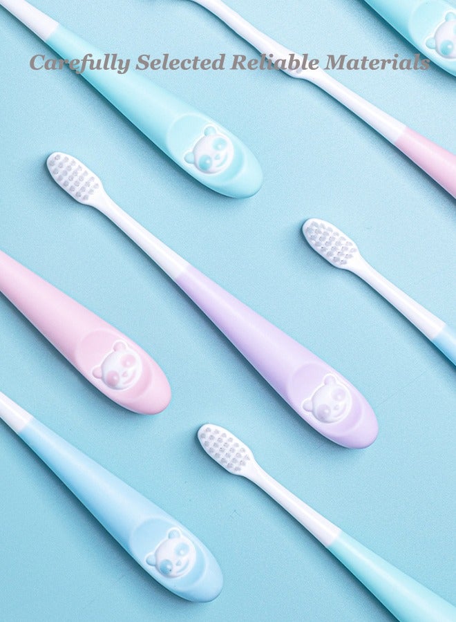 Kids Soft Toothbrush - Extra Soft Kids Toothbrush, Premium Anti-Cavity Kids Toothbrush Set, Extra Soft Bristles Help Remove Plaque And Stains, Gentle Cleansing, Suitable For Children 6 Years And Up, 6 Pack - Image 5