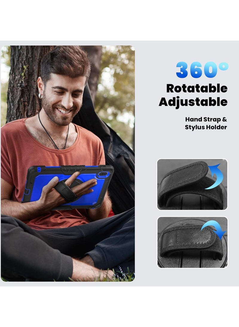 Huawei MatePad SE 11 (2024) 11-inch Protective Case 【Built-in Screen Protector】 360° Rotatable Stand Heavy-Duty Shockproof Case with Hand/Shoulder Strap - Image 4