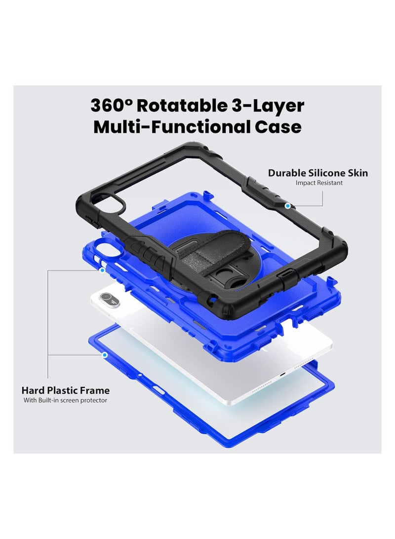 Huawei MatePad SE 11 (2024) 11-inch Protective Case 【Built-in Screen Protector】 360° Rotatable Stand Heavy-Duty Shockproof Case with Hand/Shoulder Strap - Image 2