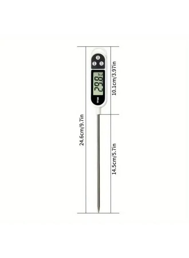 White Digital Kitchen Thermometer For Cooking Baking Candy Making - Image 3
