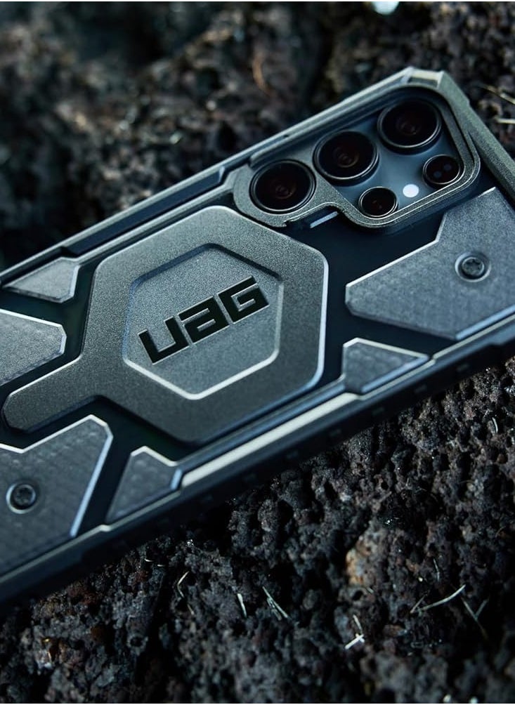 Urban Armor Gear - UAG Pathfinder Pro Clear [MagSafe] Samsung Galaxy S25 ULTRA Case Cover [18 Feet Drop tested]  Ash - Image 1