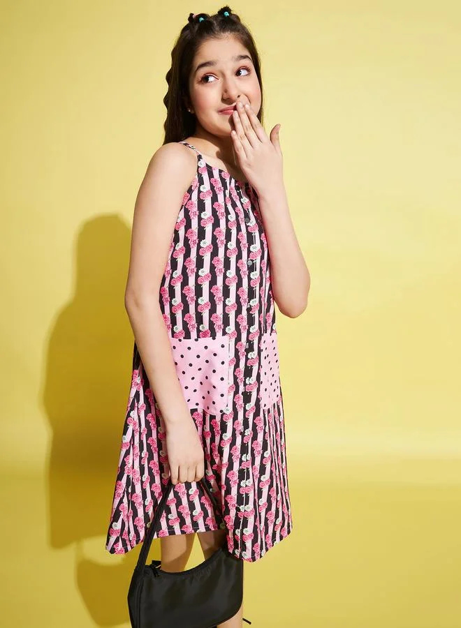 Stylo Bug Stylo Bug Floral Print Strappy Dress