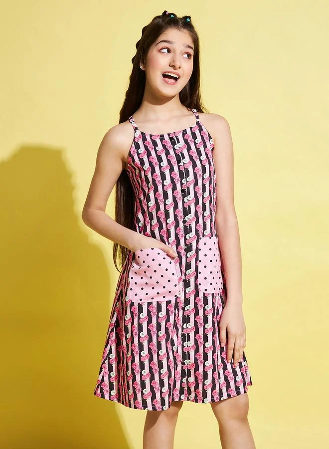 Stylo Bug Stylo Bug Floral Print Strappy Dress