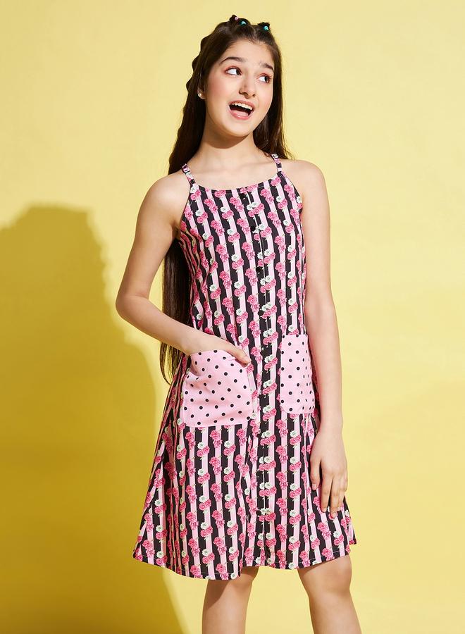 Stylo Bug Floral Print Strappy Dress - Image 3
