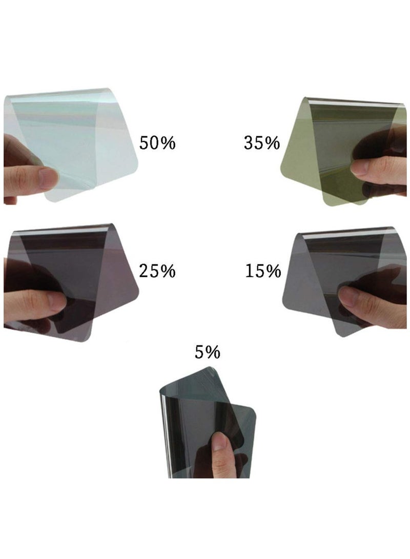 SYOSI Window Tint Film, 70% VLT Professional Uncut Car Window Film, Car Packaging Sun Film Suitable For Sunscreen Heat Insulation, Car Diy, Privacy Protection 2 Roll, 1m×50cm  - Image 4