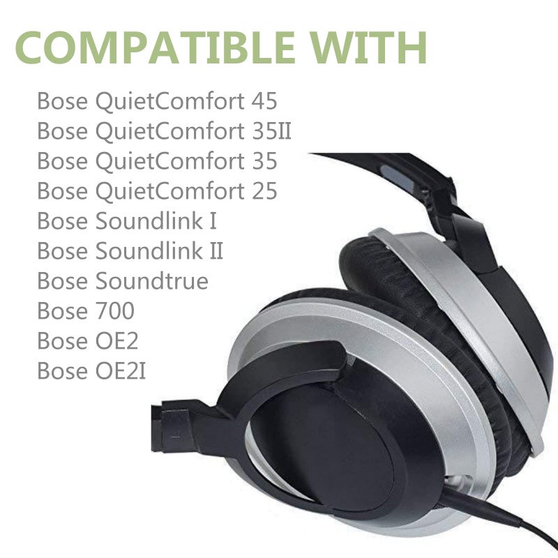 Saipomor Replacement Audio Cords Compatible with Bose 700, OE2, OE2i, QC25, QC35, QC35 II, QC45, SoundLink & SoundLink II Headphones â€“ 2.5mm to 3.5mm Jack, Black - Image 4