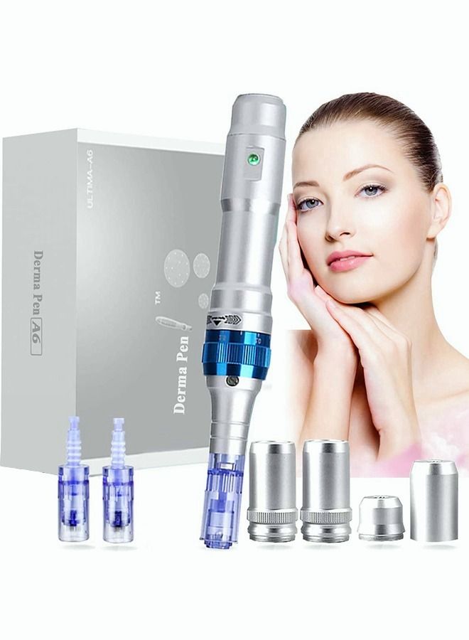 Captaintech A6 Microneedle Pen with 2 Batteries, 2 Replacement Needles - Image 1