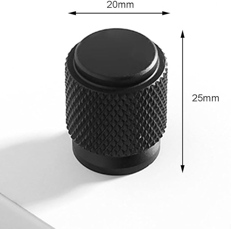 مقبض خزانة من الألومنيوم الأسود غير اللامع مُحزّز للمطبخ والخزائن والأدراج - Image 5