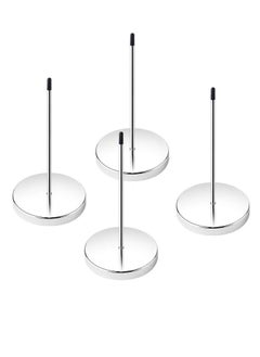 Terabyte Stainless Steel 140mm / 5.5inch Straight Rod Paper Pack of 4 Memo Receipt Holder Bill Fork Spike Stick Desk Straight Rod 5.5 Inch Long for Bill Fork Stick and Paper Memo Holder Spike…  - Image 1