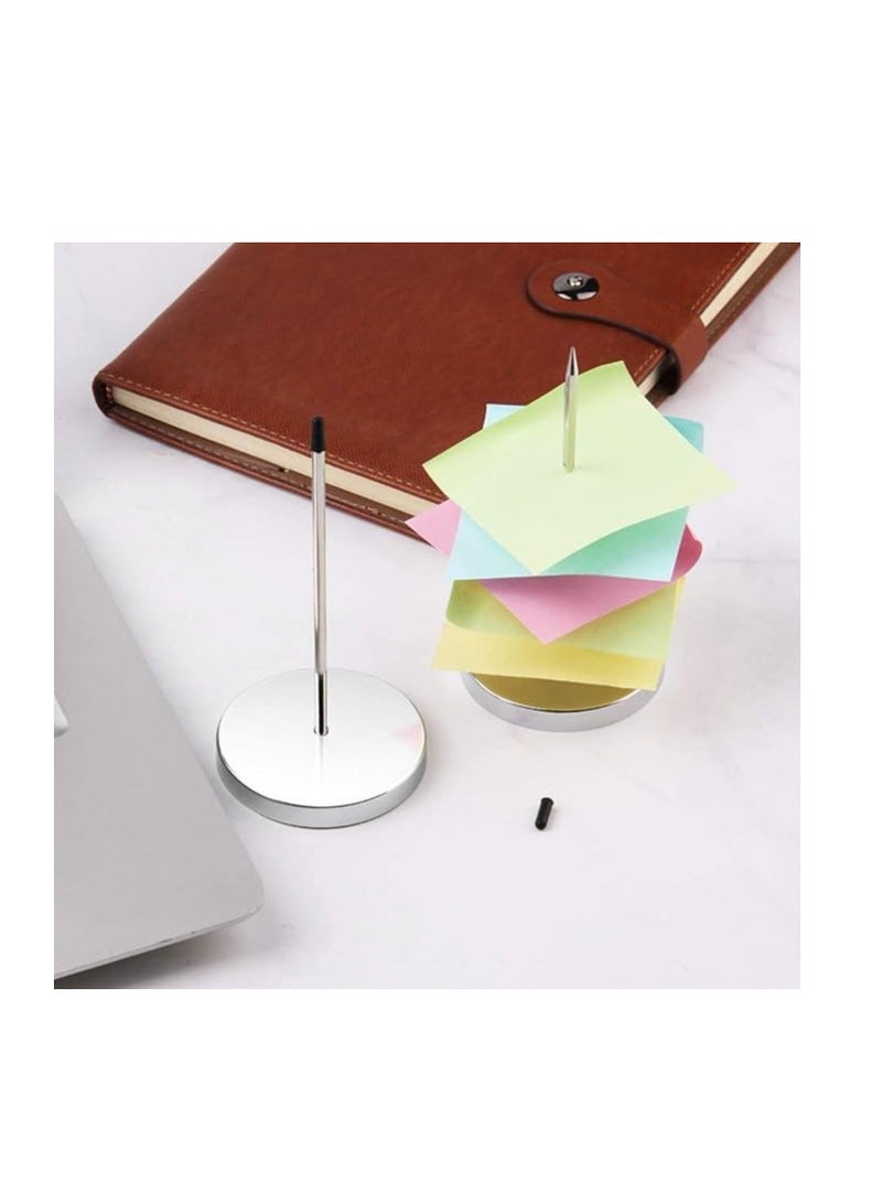 Terabyte عصا مستقيمة من الفولاذ المقاوم للصدأ 140 مم / 5.5 بوصة عبوة من 4 حامل إيصالات فواتير مسمار عصا مكتب 5.5 بوصة طويلة لحامل فواتير وعصا ملاحظات ورقية… - Image 2