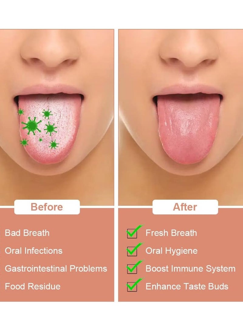 3 PCS Metal Tongue Scraper, Tongue Scrapers for Adults, Stainless Steel Tongue Scrapers, Tongue Scraper, Portable Tongue Scrapers - Image 3