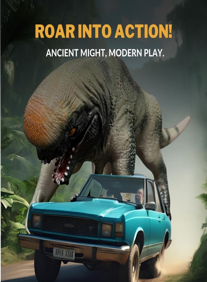 CRYA D Rex Toy Dinosaur Action Figure, Realistic Distortus Rex Toy Big Dinosaurs Toys for Kids, 16 CM D-Rex Toys for Play and Display, Jurassic Rebirth Dino Toys for Boys & Girl (D Rex) - Image 4