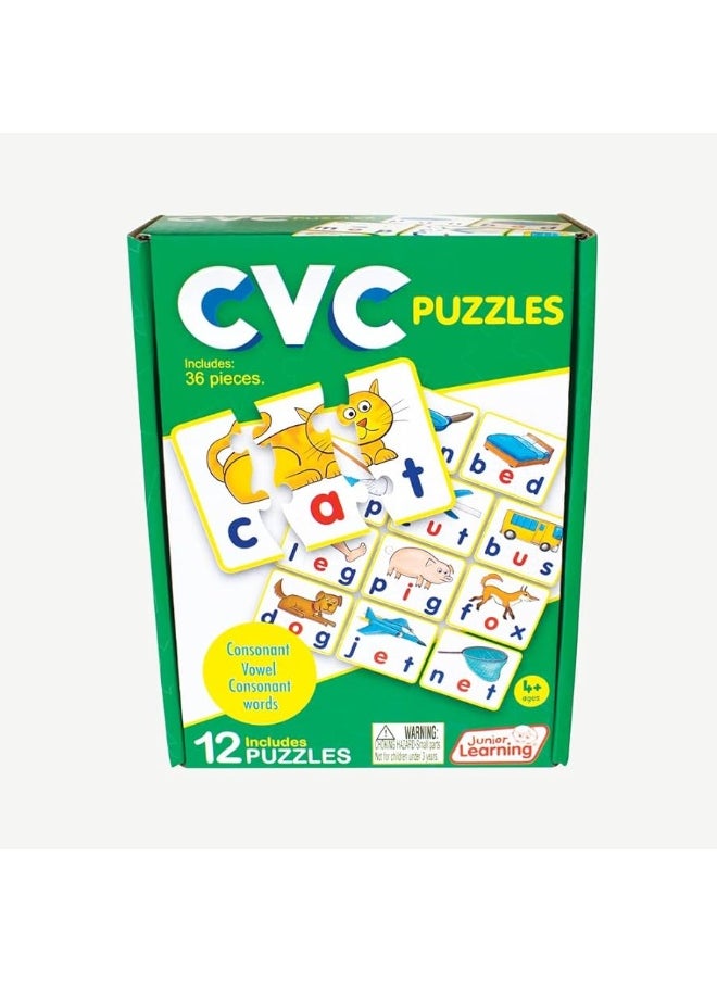 Junior Learning Junior Learning JL240 CVC Puzzles, Multicolor  - Image 4
