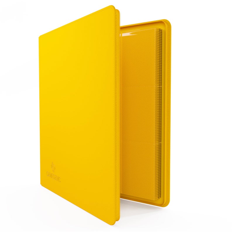 Gamegenic Zip-Up Album 24-Pocket, Organize Standard and Japanese Size Collectible Cards, Premium Card Game Protector, Holds up to 480 Cards, Ideal for Playset Collections, Yellow Color - Image 2
