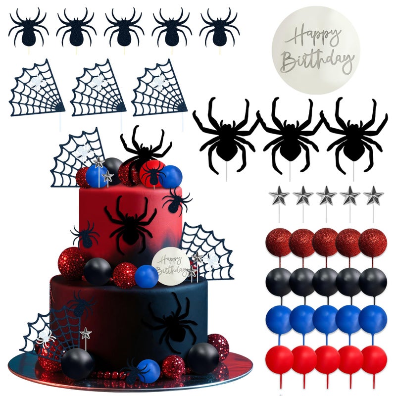 LAST HOE DOWN Spider Cake Topper Spider Web Cake Decoration - Image 2