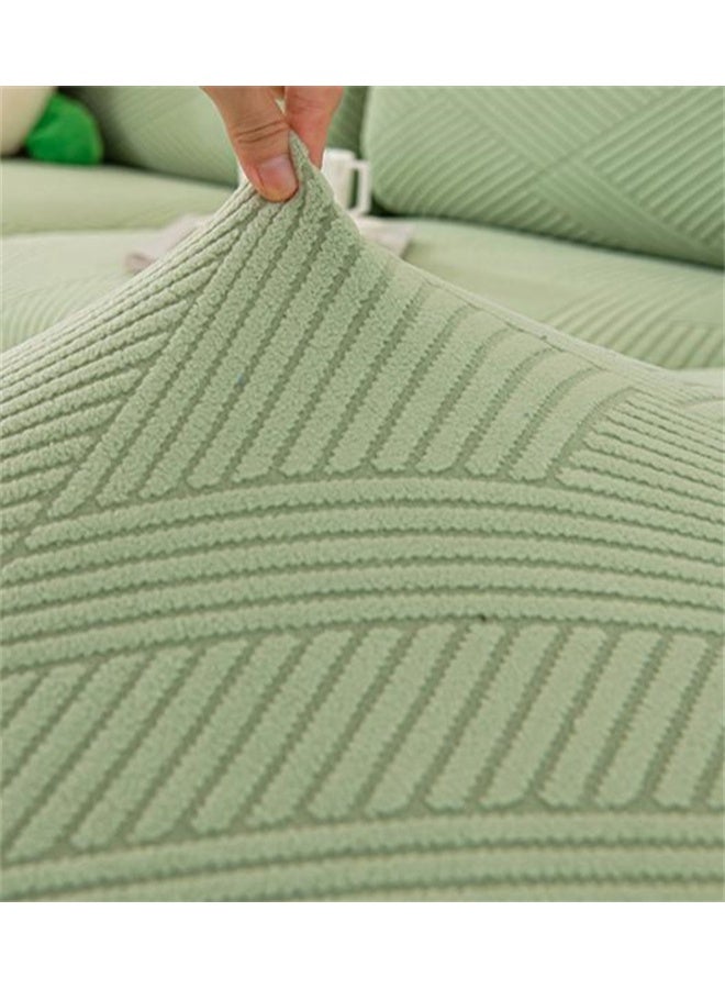 هومستر 4 قطع طعام كرسي تمتد كرسي يغطي كرسي غرفة الطعام, قابلة للإزالة مطبخ كرسي يغطي, كرسي واقي يغطي, أخضر - Image 3