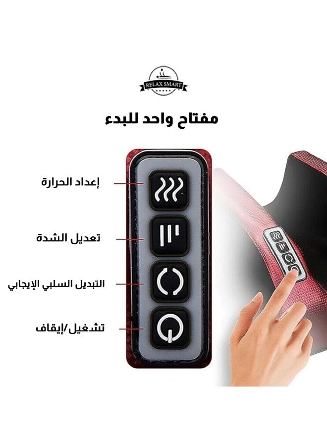 Relax Smart Mini Electric Foot and Leg Massager – Portable Deep Kneading Massage Device with Heat for Pain Relief and Relaxation - Image 3