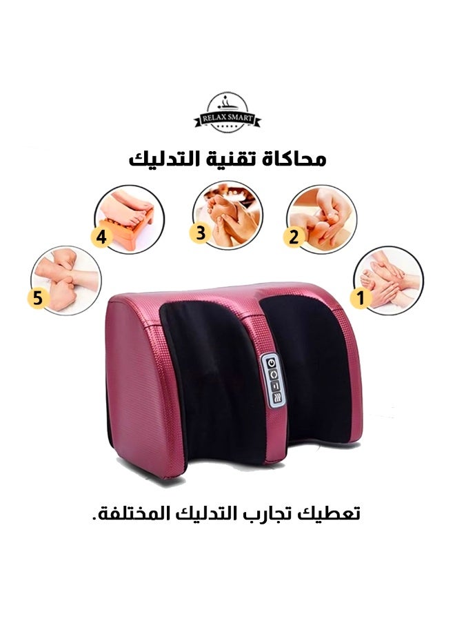 Relax Smart Mini Electric Foot and Leg Massager – Portable Deep Kneading Massage Device with Heat for Pain Relief and Relaxation - Image 4
