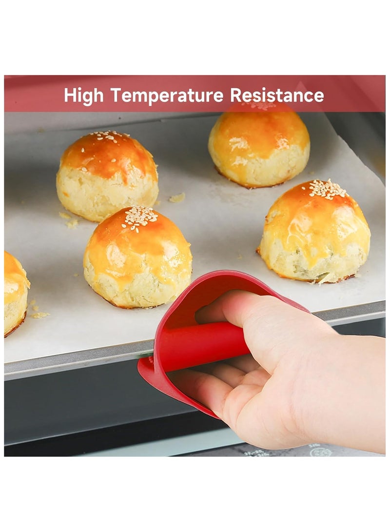 2 Pairs Oven Mitts Heat Resistant,Mini Silicone Oven Gloves,Pinch Grips Mitts Potholder for Kitchen Cooking  Baking  - Image 2