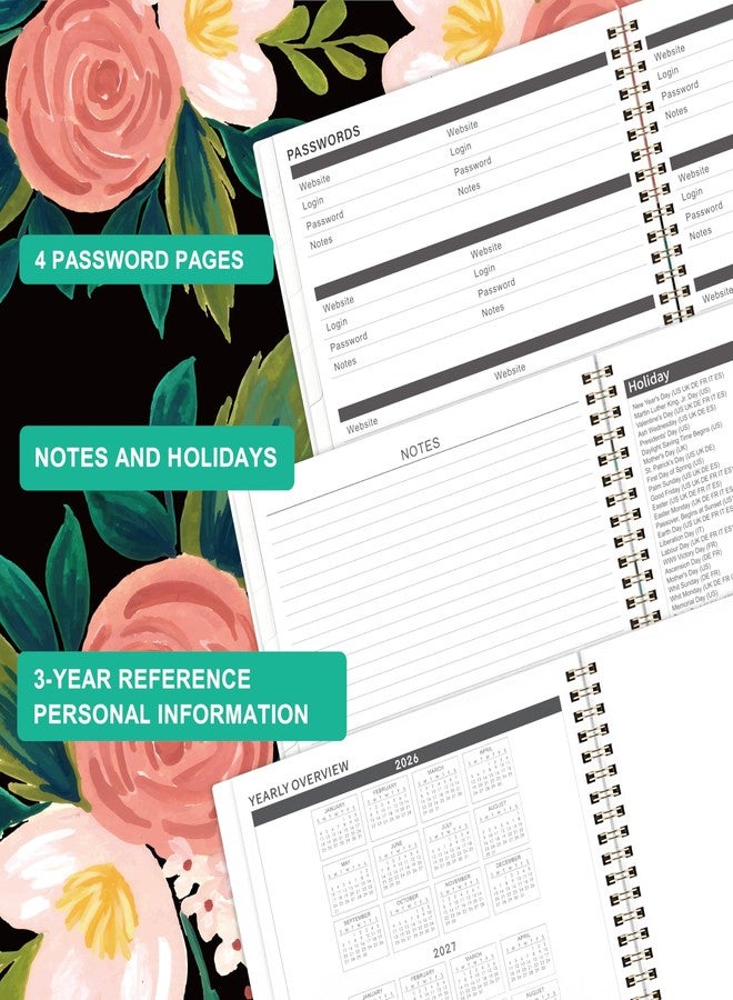 Feteulo 2026-2028 Monthly Planner/Calendar - 2 Year Planner 2026-2028, Jul 2026 - Jun 2028, Monthly Calendar 2026-2028 with Two-Side Pocket, 9'' x 11'', Tabs, Sturdy Binding - Image 4